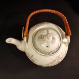 Japanese geisha lithophane tea set