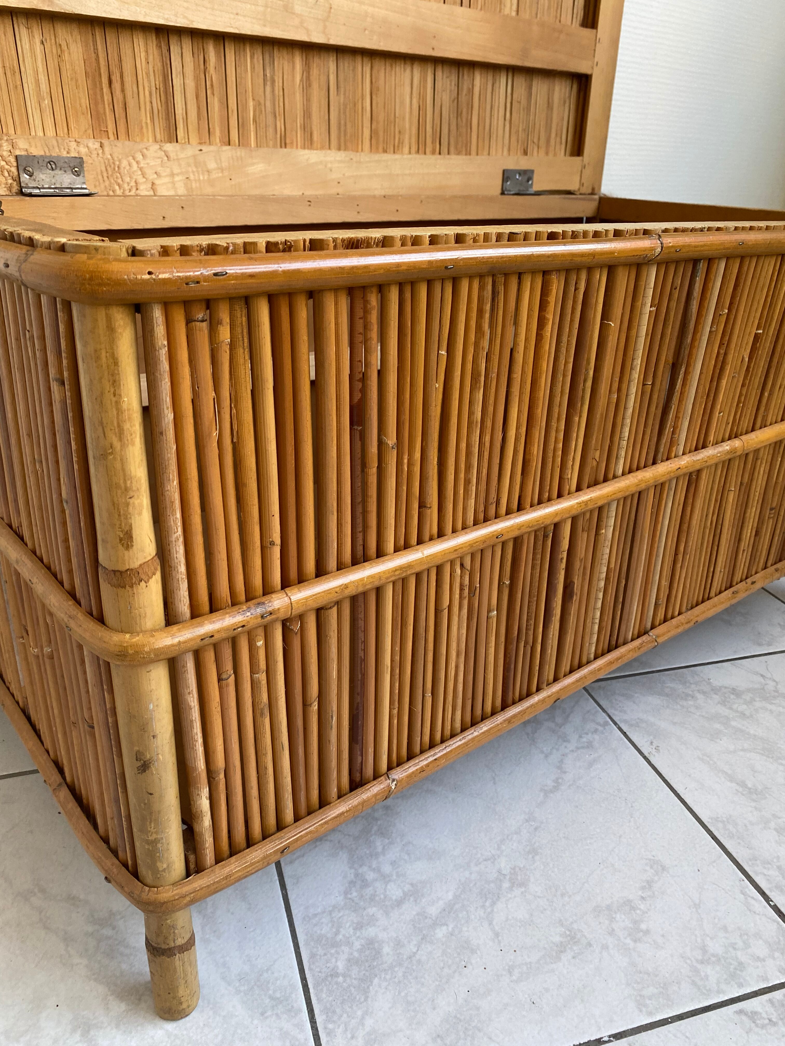 Rattan chest