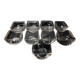 Daum cups 9p. Venetian Ribs