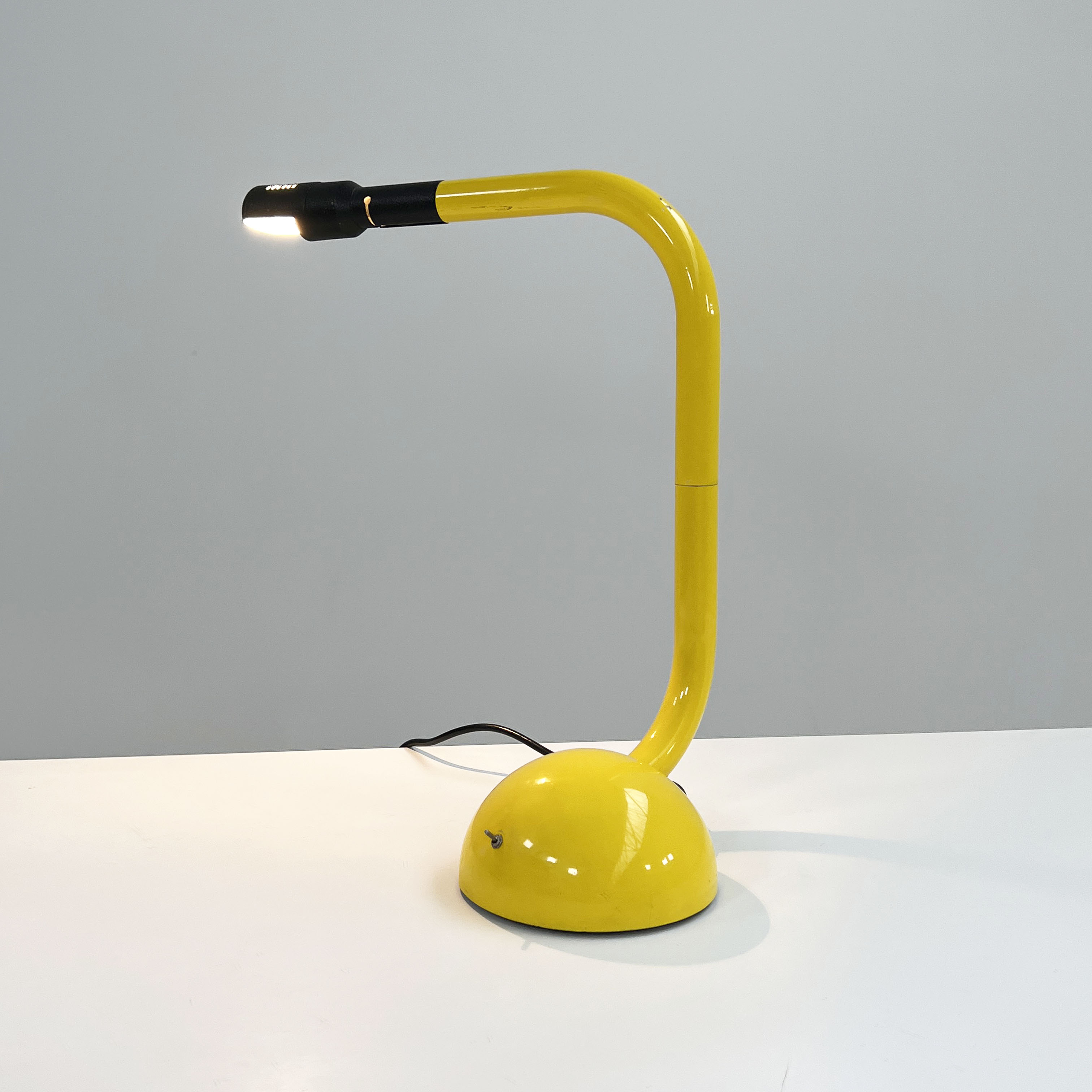 Yellow articulated desk lamp by Tronconi, 1980