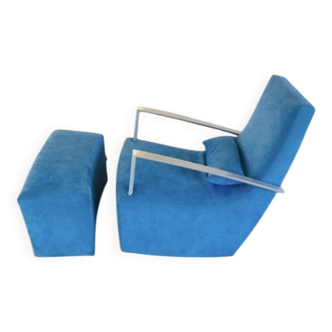 Fauteuil + ottoman