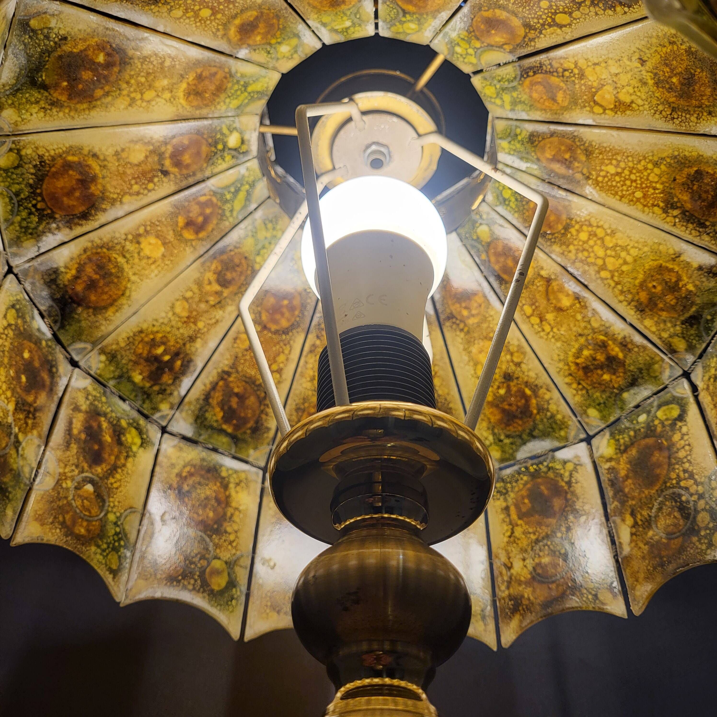 Felipe Derflingher table lamp, amber 1960,70