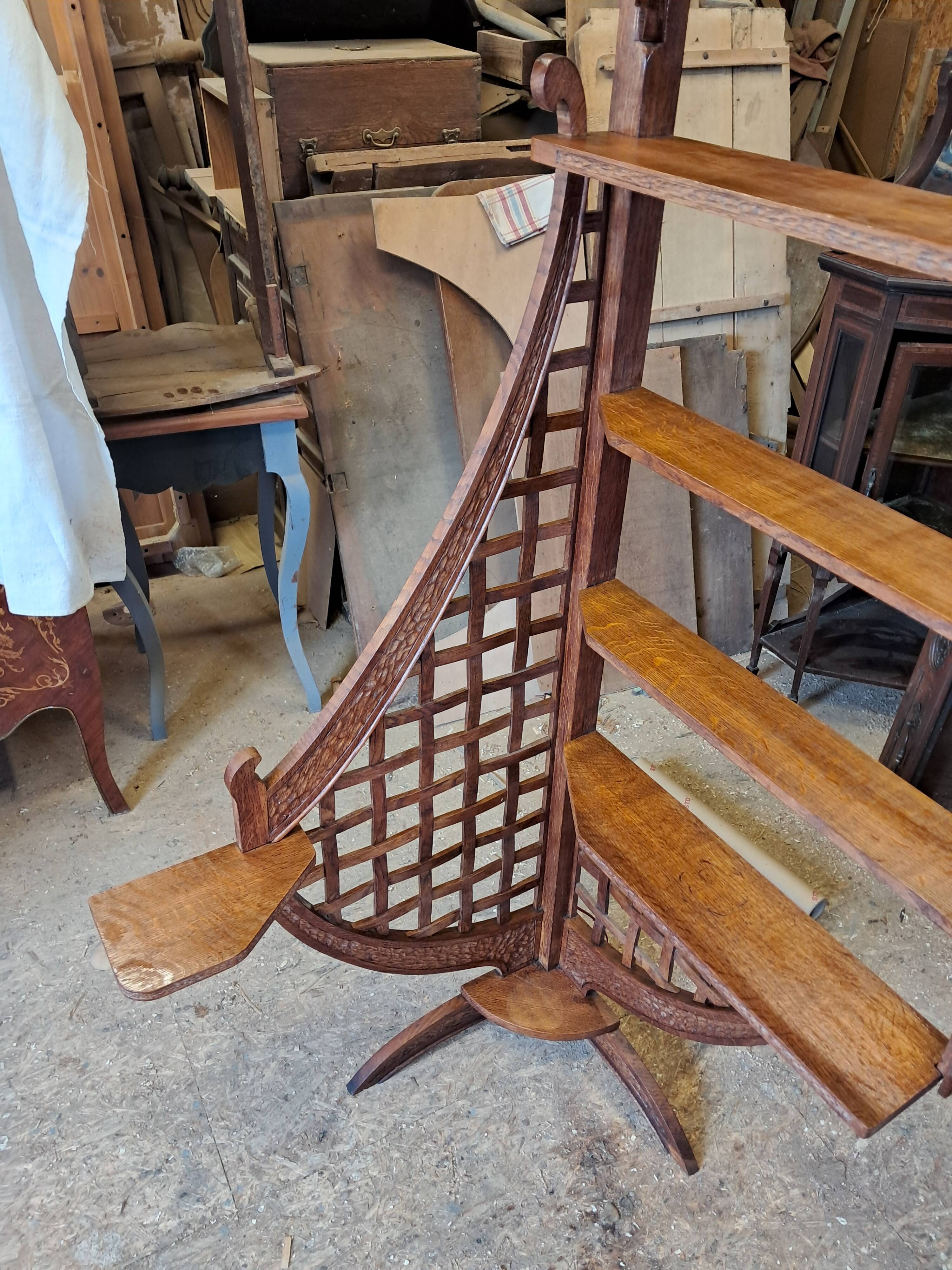 vintage illuminated shelf