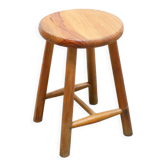 Tabouret vintage en pin