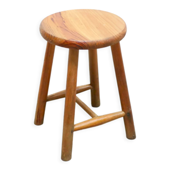 Vintage pine stool