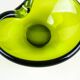Holmegaard glass platter in olive green, organic form, Danish design, 1970s