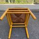 4 solid wood chairs with rush seats from the 1960s.