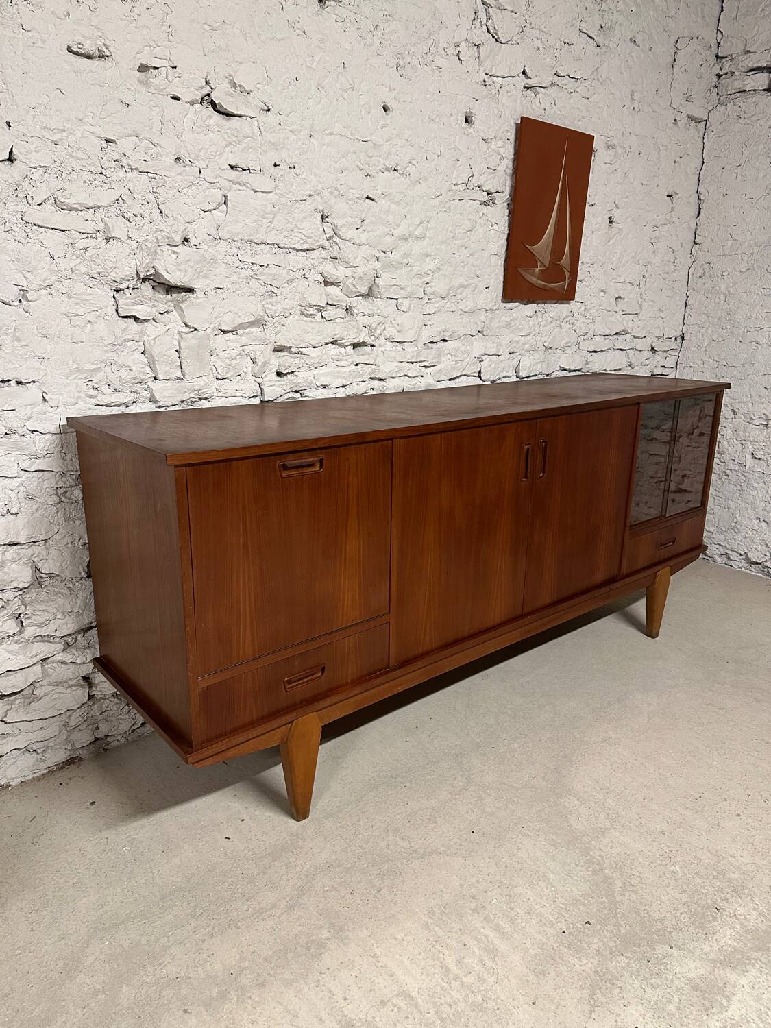Vintage Scandinavian teak sideboard