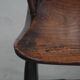Antique English Windsor chair from the 18th century with spindled backrest