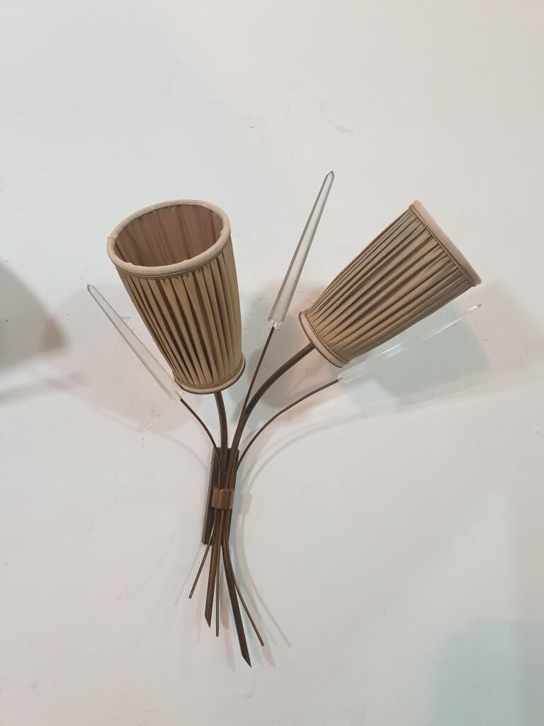 LUNEL wall lamps - Pair of vintage wall lamps - Antique light fixtures