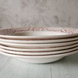 Set of 6 hollow plates Versailles