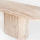 Vintage dining table. Travertine marble. Italy, 90s.