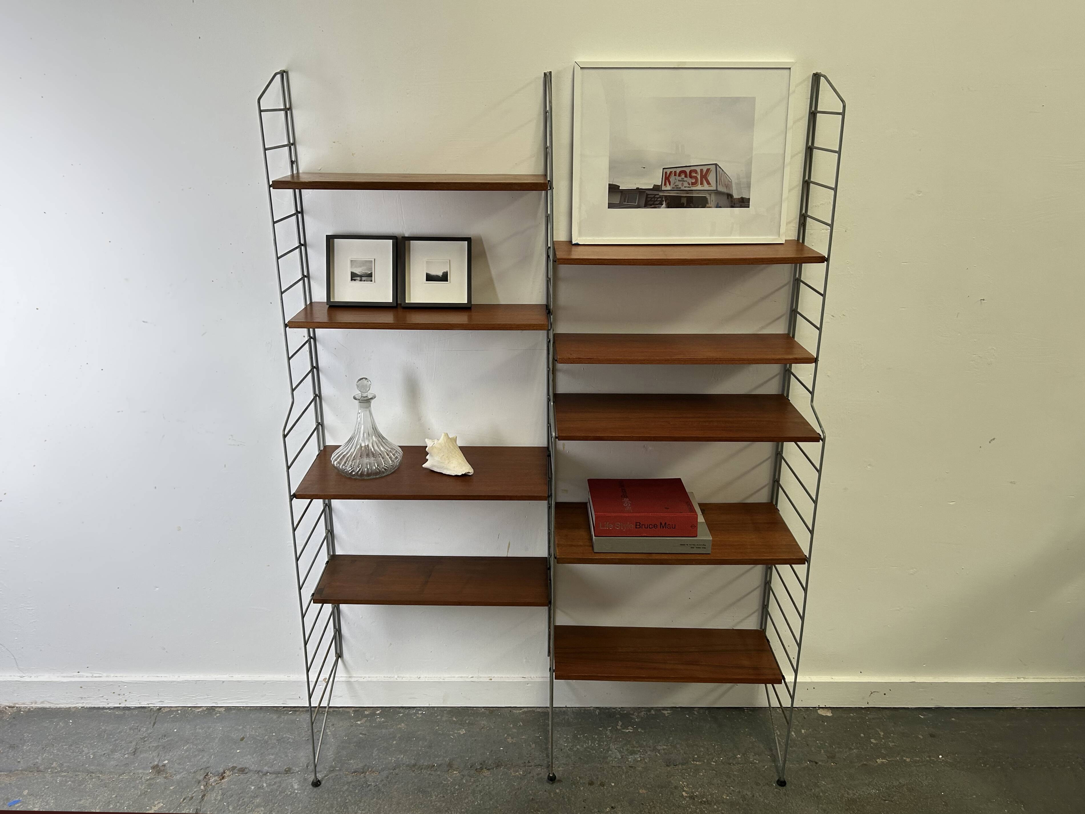 1960s Mid-Century shelving system by Brianco