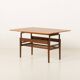 Table élévatrice vintage en teck, attribuée à Kai Kristiansen, années 1960