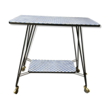 Vintage serving trolley with Eiffel legs