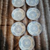 7 small deep plates Salins France