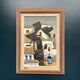 Huile sur toile originale – « Malaga, Espagne » par Tage Gavik – Signé
