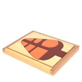 Puzzle graphique en bois " arbre ", années 70
