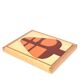 Puzzle graphique en bois " arbre ", années 70