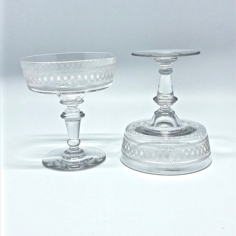 Clichy champagne glasses