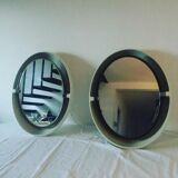 Pair of allibert swivel-illuminating mirrors
