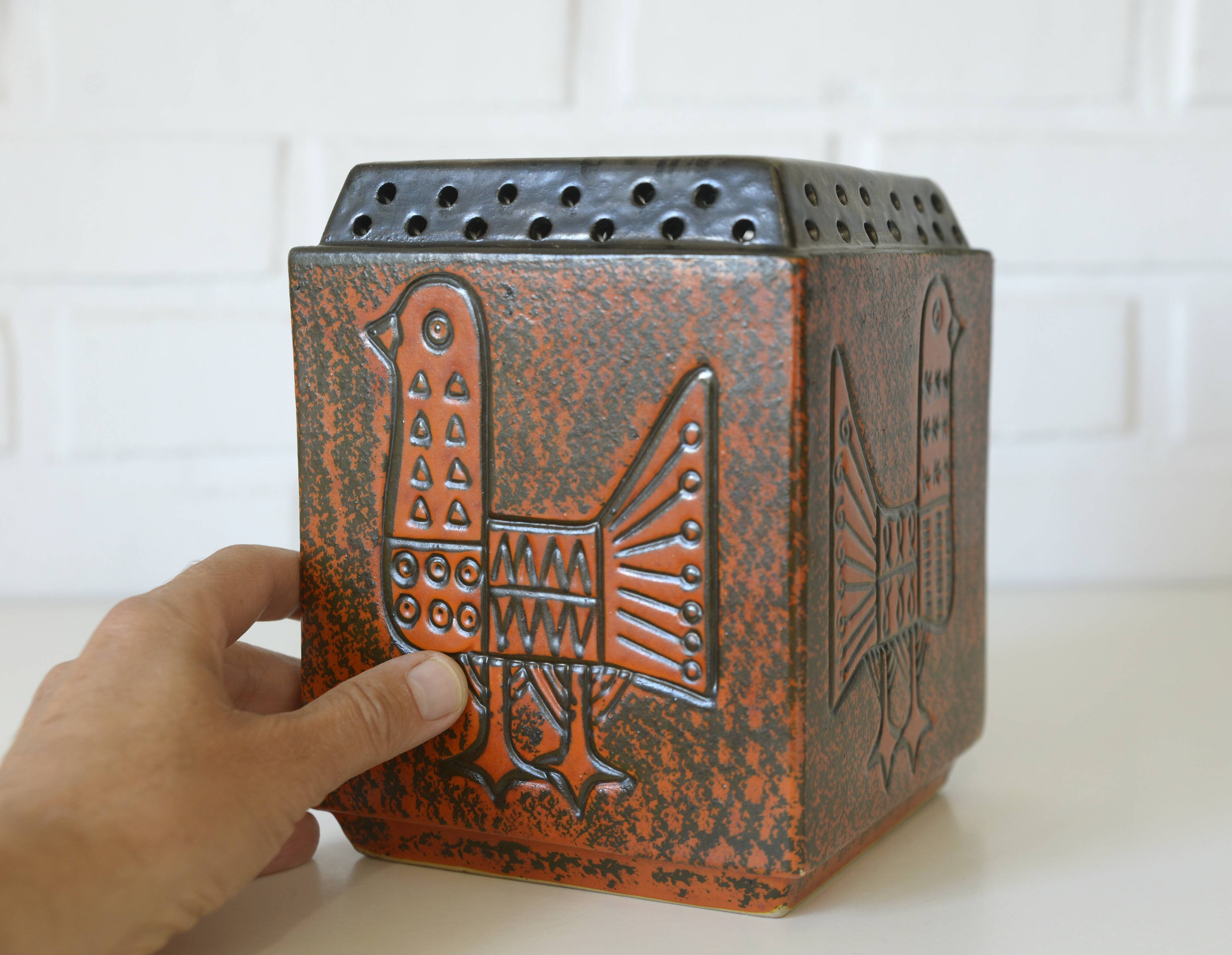 Vase en céramique Tófej Ceramic, Hongrie années 1960