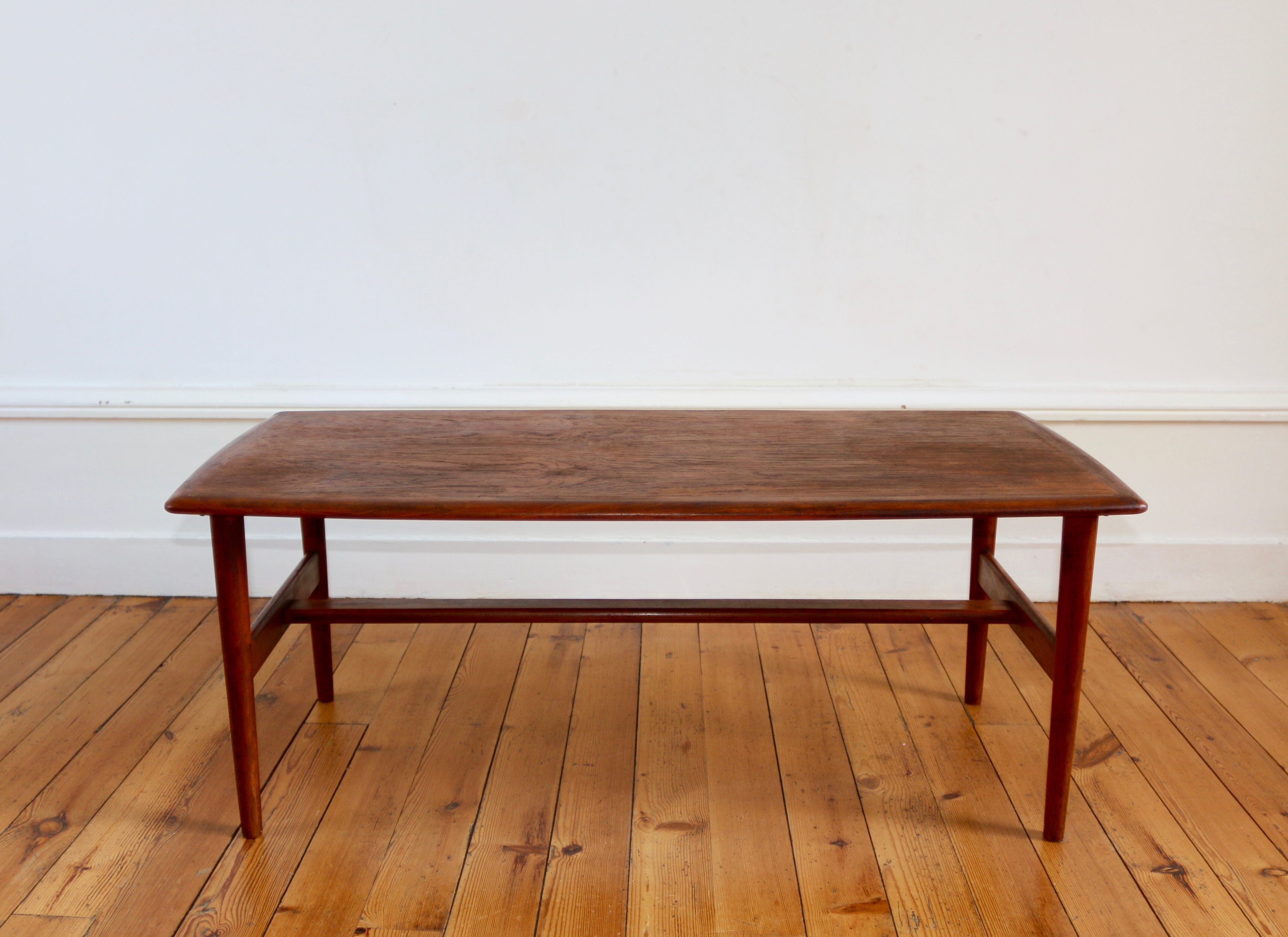 Scandinavian coffee table in teak