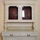 pretty white lacquered Renaissance style sideboard circa 1850