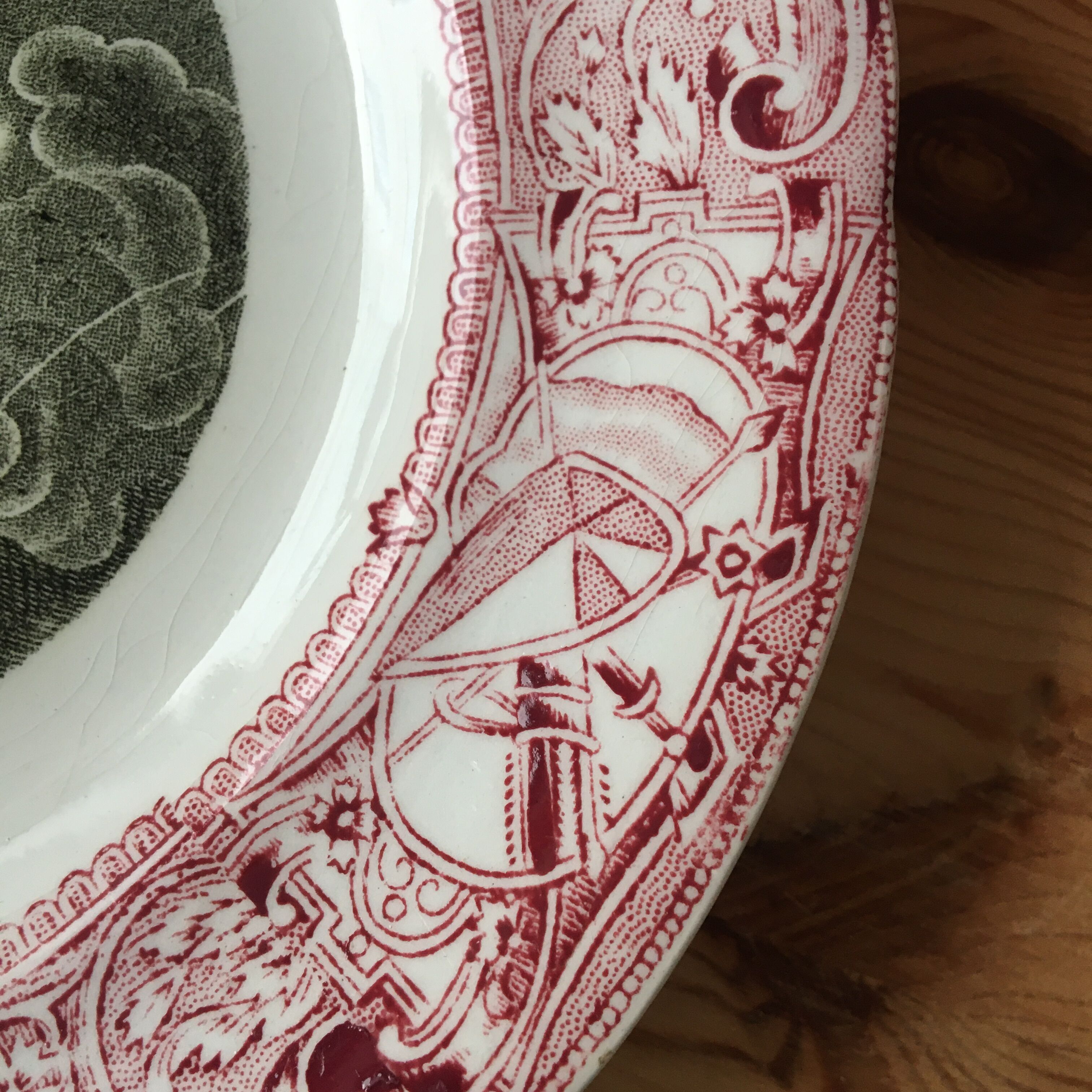 talking plate Jeanne d'Arc Gien