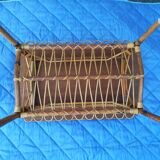 Rattan and bamboo coffee table
