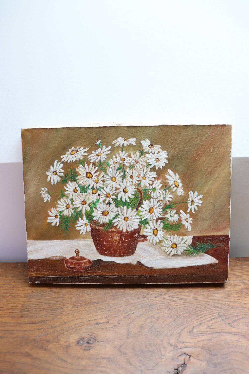 Peinture florale ancienne