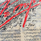 Bernard Quentin The Passage of Time hand-tufted wool art tapestry France 1998