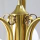 Mid-century Italian Brass and Opaline Chandelier