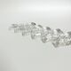 Set of 6 vintage crystal knife rests 24% lead – pyramid design