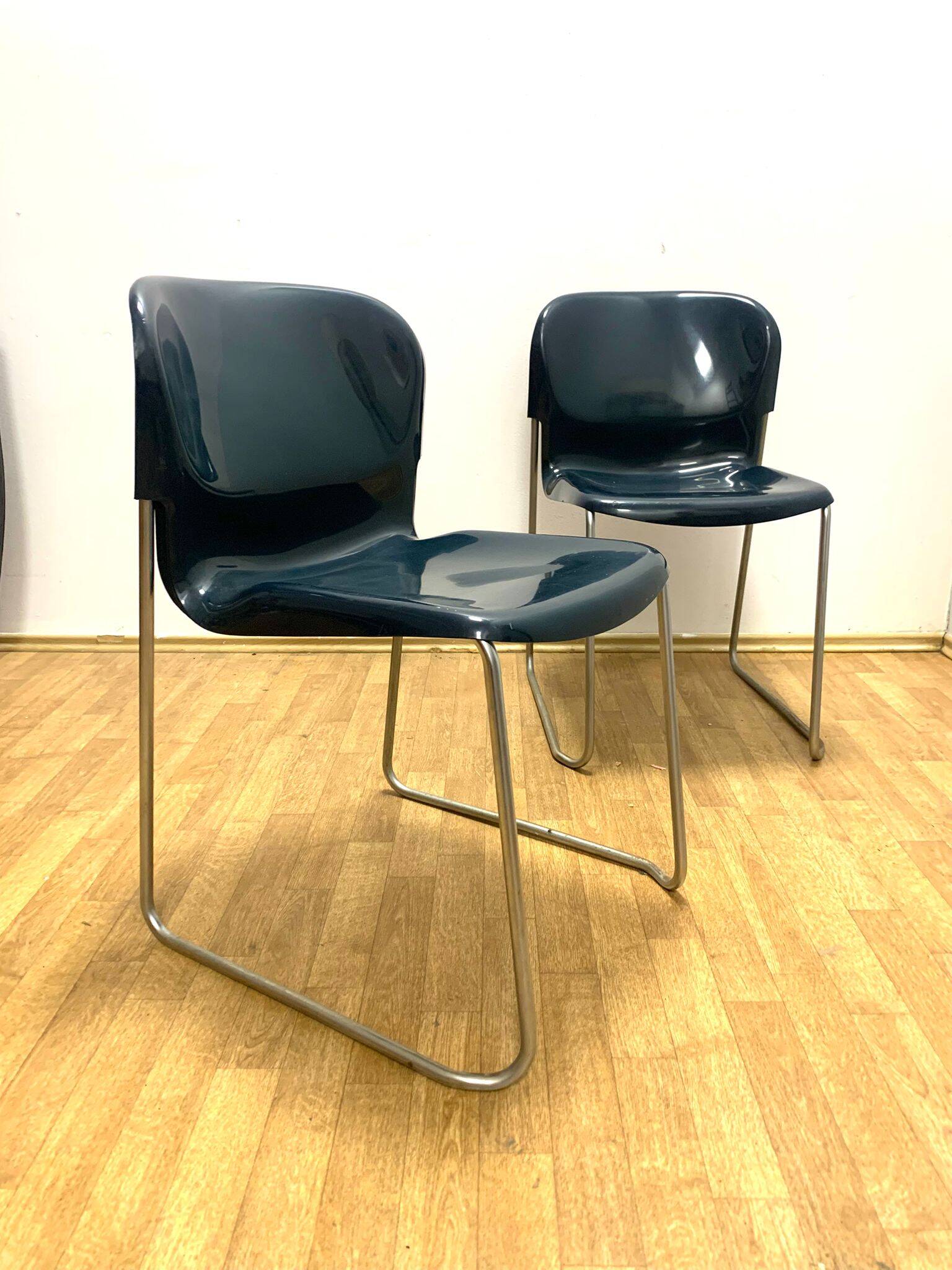 Chaise rétro Drabert SM400K, Allemagne de l'Ouest, années 1980, lot de 2