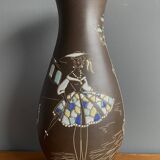 Höhr-grenzhause vase by  Marzi & Remy decor Venetië model 1019/35 1950s