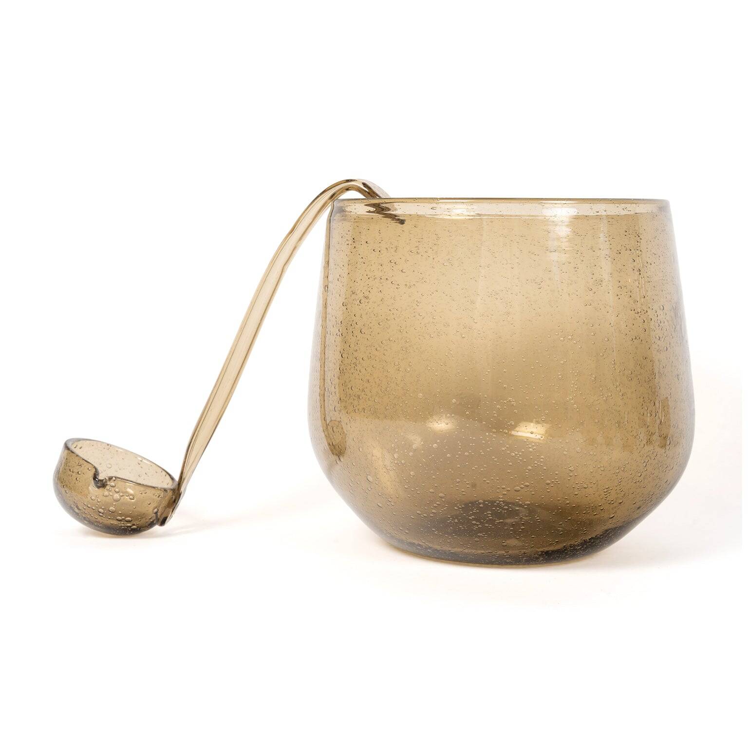 Service of orangeade in bubble glass from the Verrerie de Biot, c. 1970.