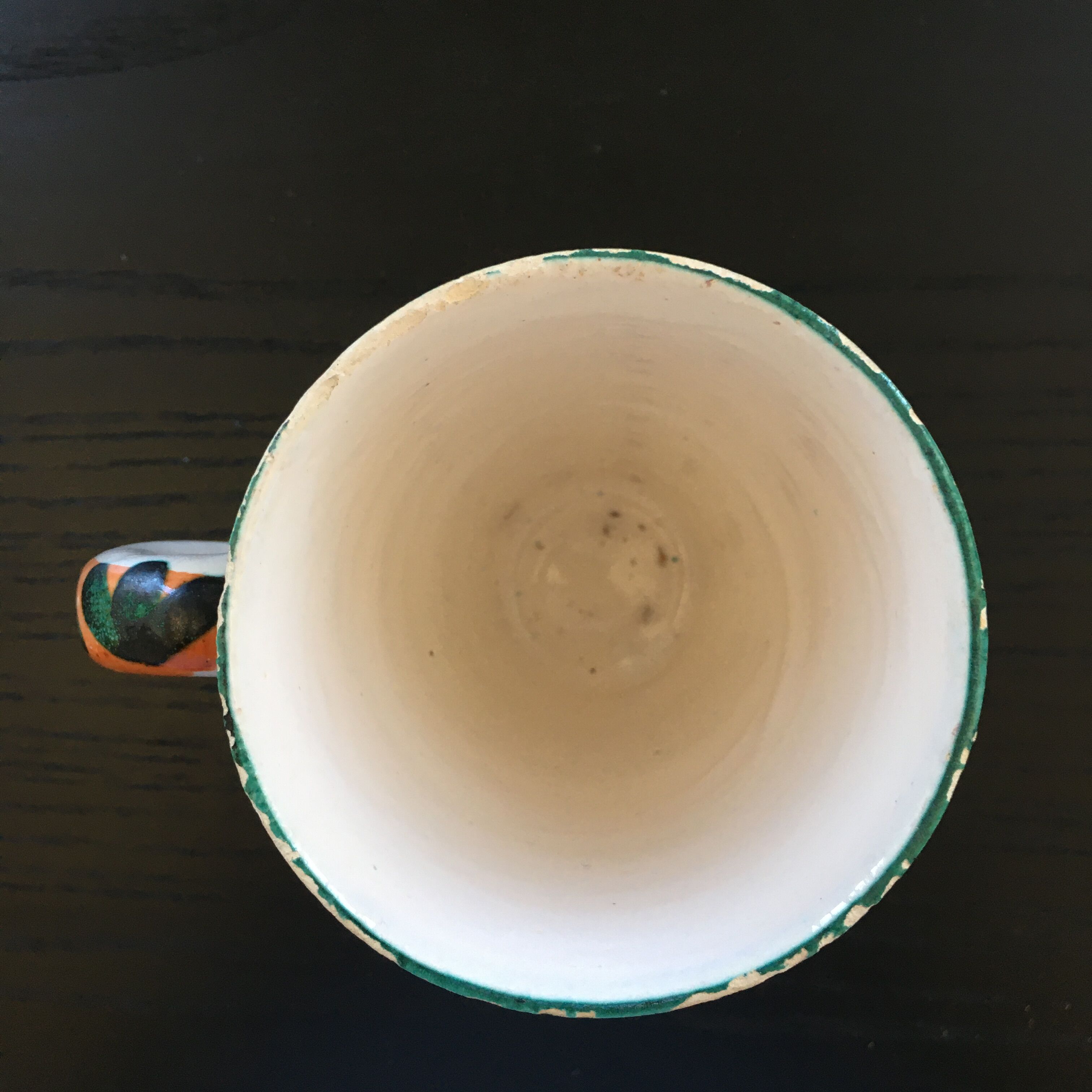 Unique piece signed mug décor