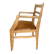 Art Deco armchair with mustard velvet seat