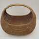 Gondola basket of the 60s in quality woven wicker