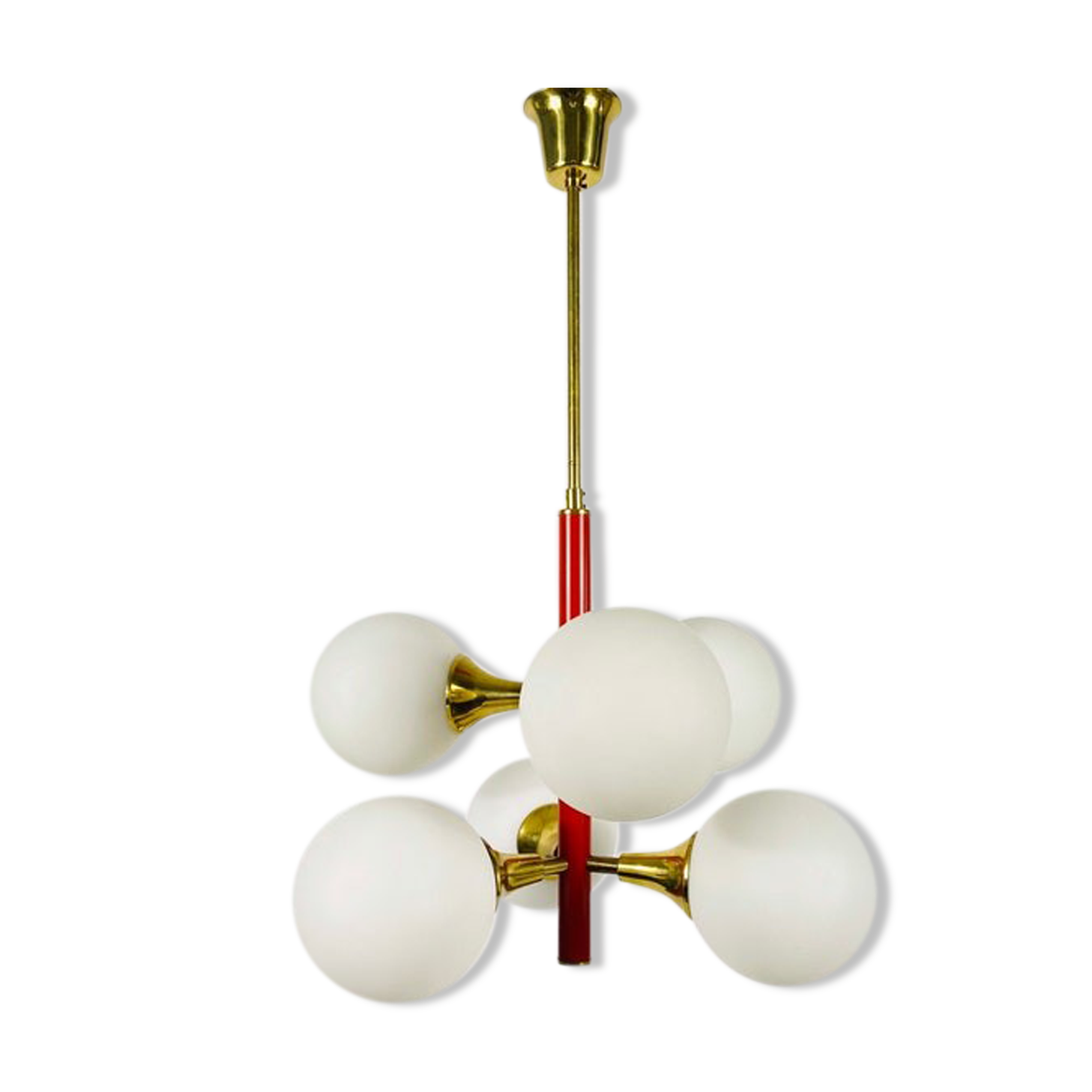 Red suspension by Kaiser, Germany, 60s