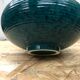 Old vase st clément ref 9058 ceramic blue green made in france vintage