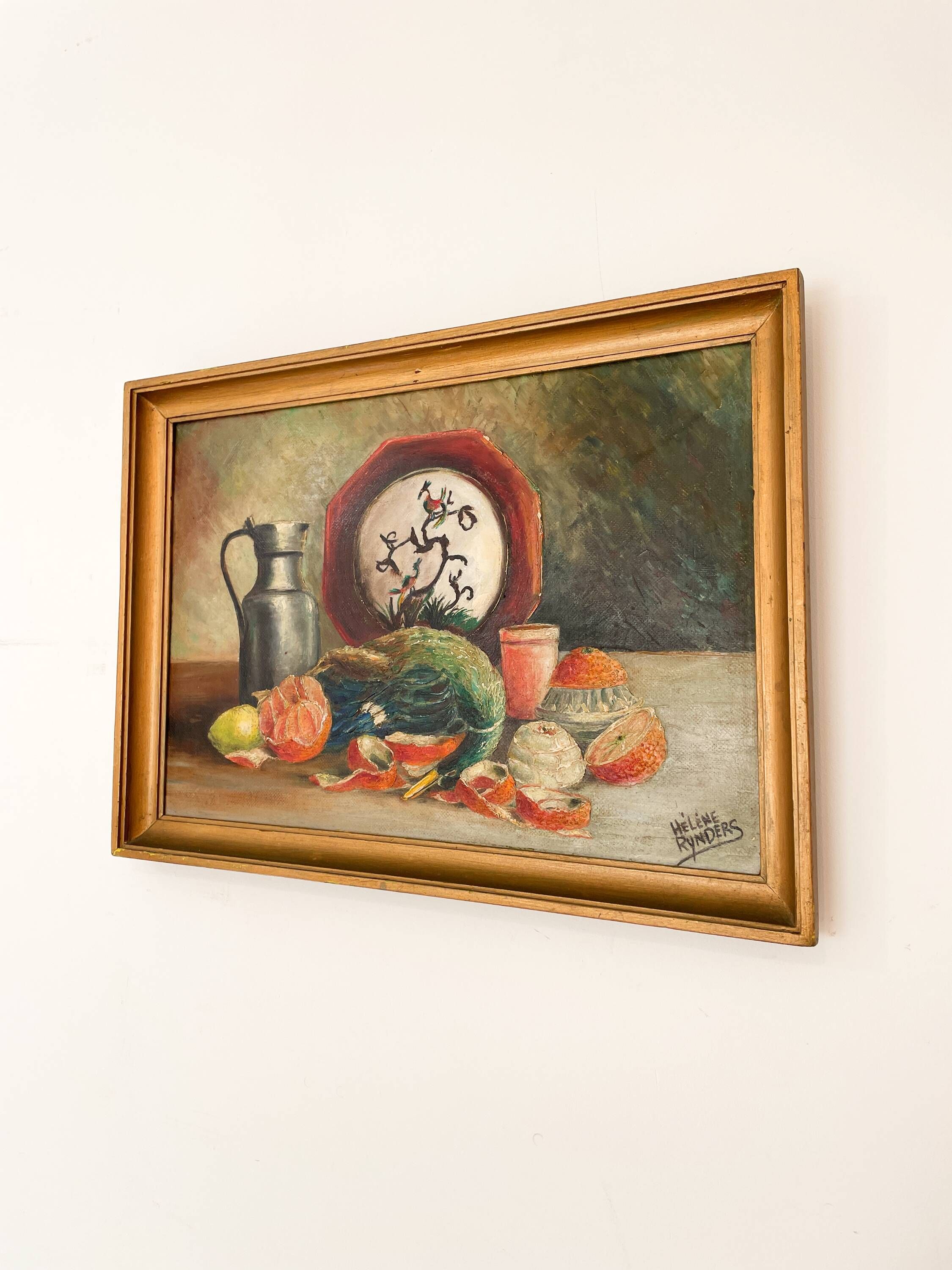 Oil on canvas signed Hélène Rynders - Still life - 1930/1940 - 61x44cm