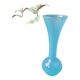 Blue opaline soliflore vase