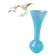 Vase soliflore opaline bleu