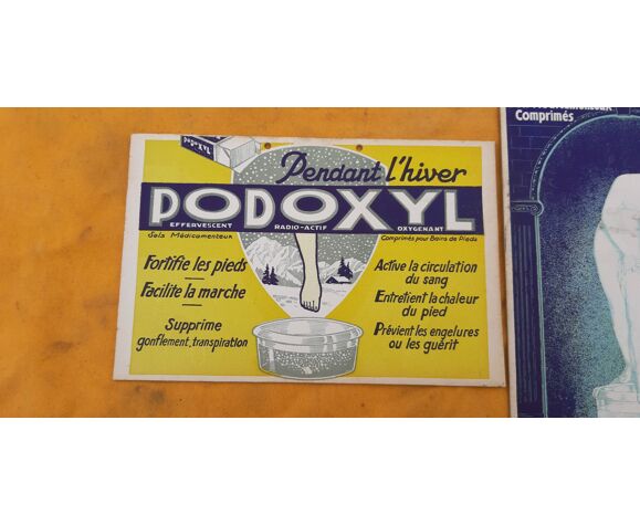 2 podoxyl cardboard ads | Selency