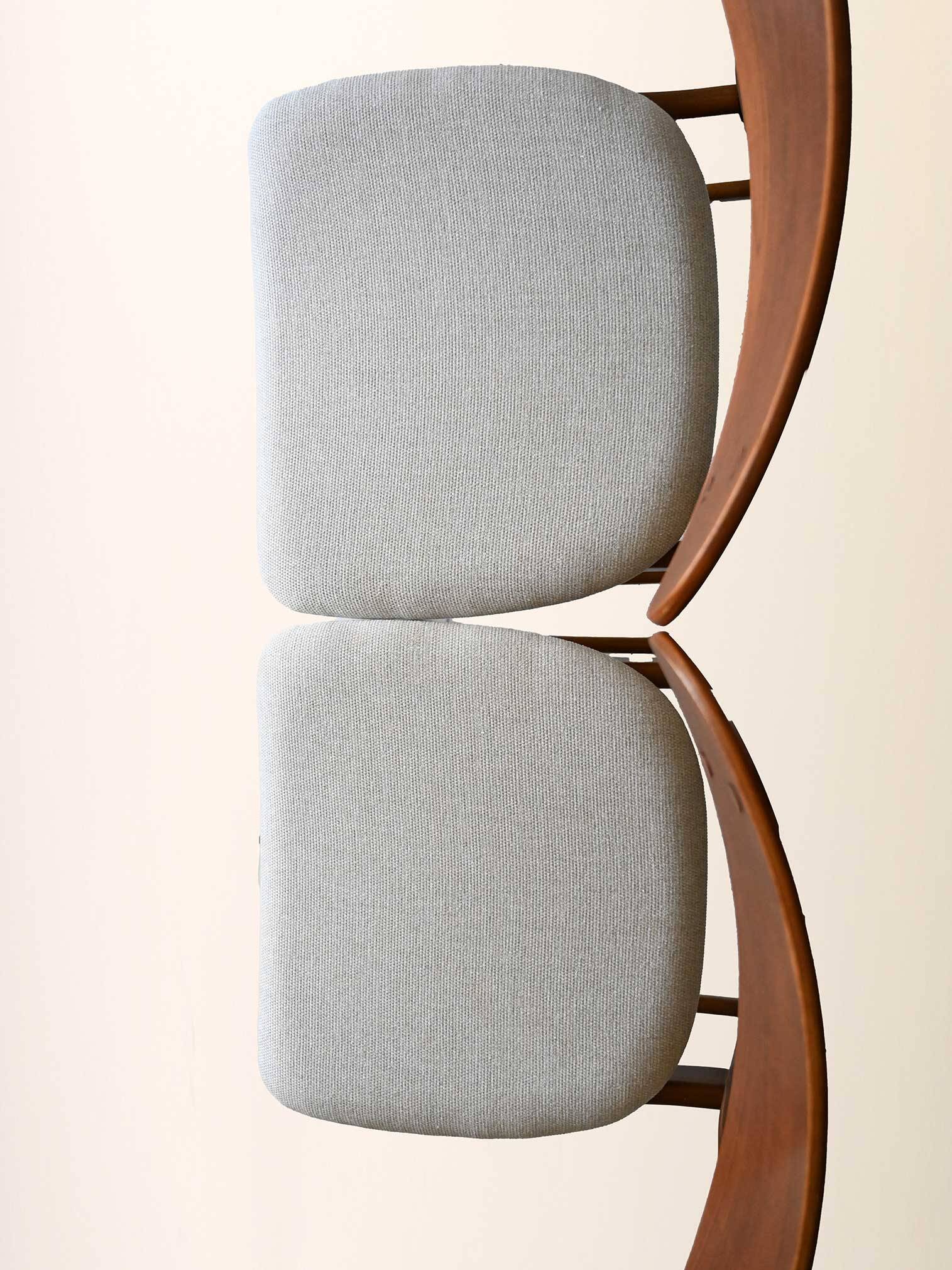 Lot de 4 chaises scandinaves vintage en teck des années 1950