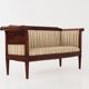Empire style mahogany sofa, French design, 1940s, production: Denmark