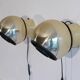 Pair of brass lamps 1970