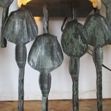 Paire d'appliques brutalistes en fer forgé de T. Ahlstrom